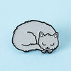 Grey Kitty Soft Enamel Pin