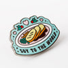 Soy to the World Christmas Enamel Pin