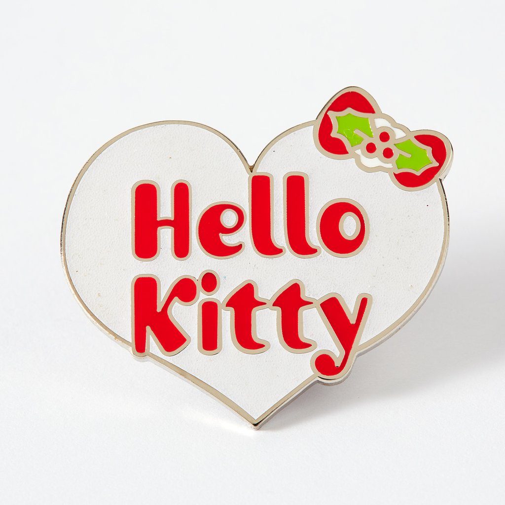 Hello Kitty Christmas Heart Enamel Pin