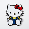 Hello Kitty Sitting Embroidered Iron On Patch