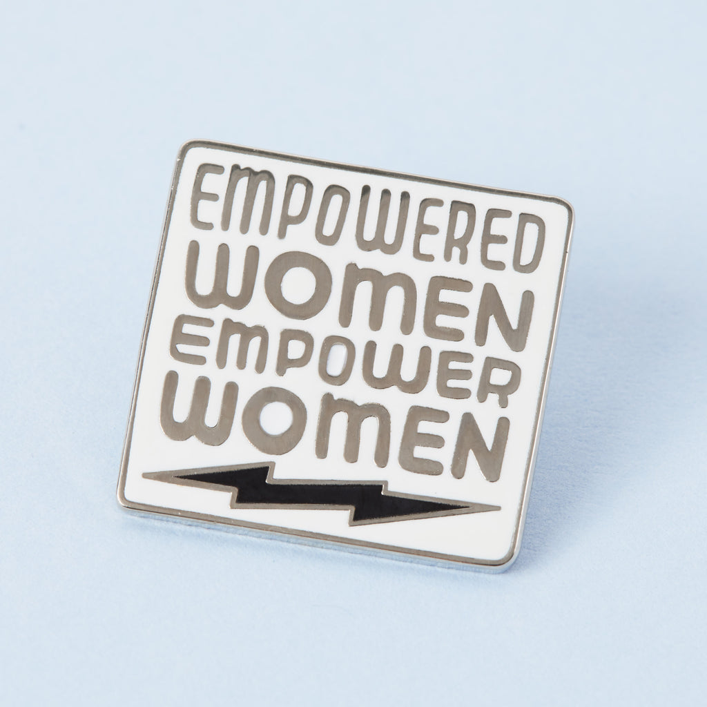 Empowered Women Empower Women White Enamel Pin - Limited Edition