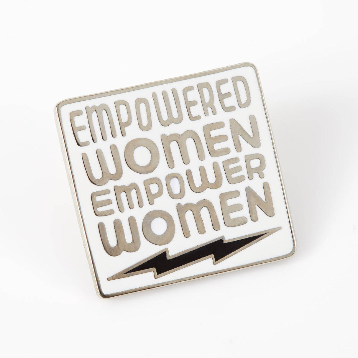 Empowered Women Empower Women White Enamel Pin - Limited Edition