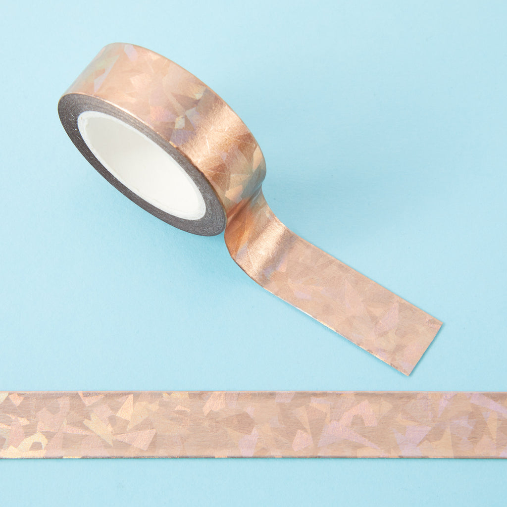 Holographic Rose Gold Washi Tape