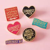 Nasty Women Club Founding Member Enamel Pin