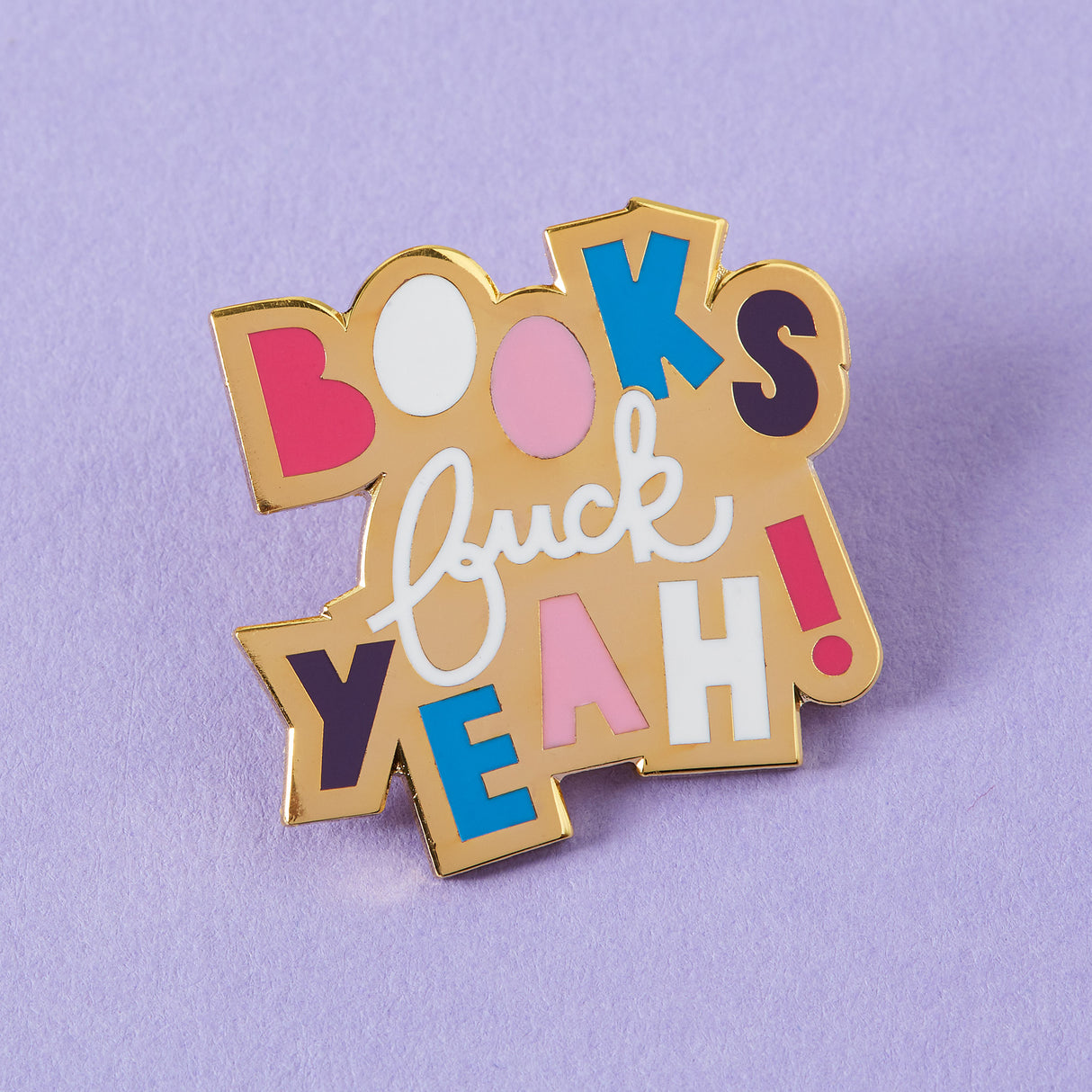 Books, F**K Yeah Enamel Pin