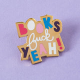 Books, F**K Yeah Enamel Pin