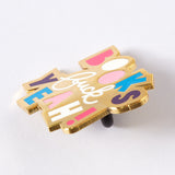 Books, F**K Yeah Enamel Pin