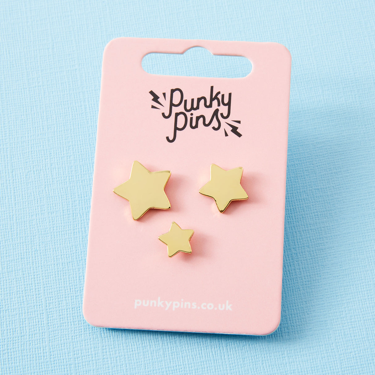 Trio of Stars Enamel Pin Set