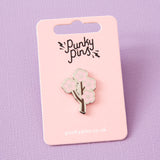 Cherry Blossom Branch Enamel Pin