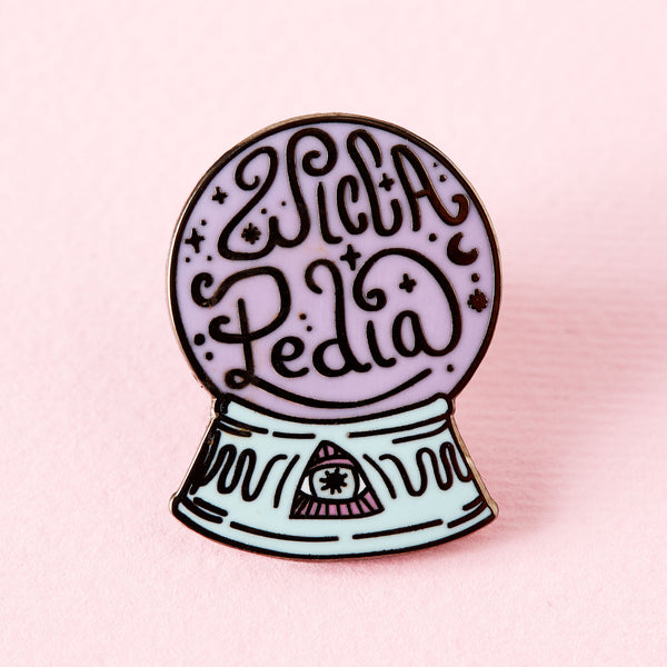 Wiccapedia Crystal Ball Enamel Pin