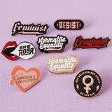 Resist Enamel Pin