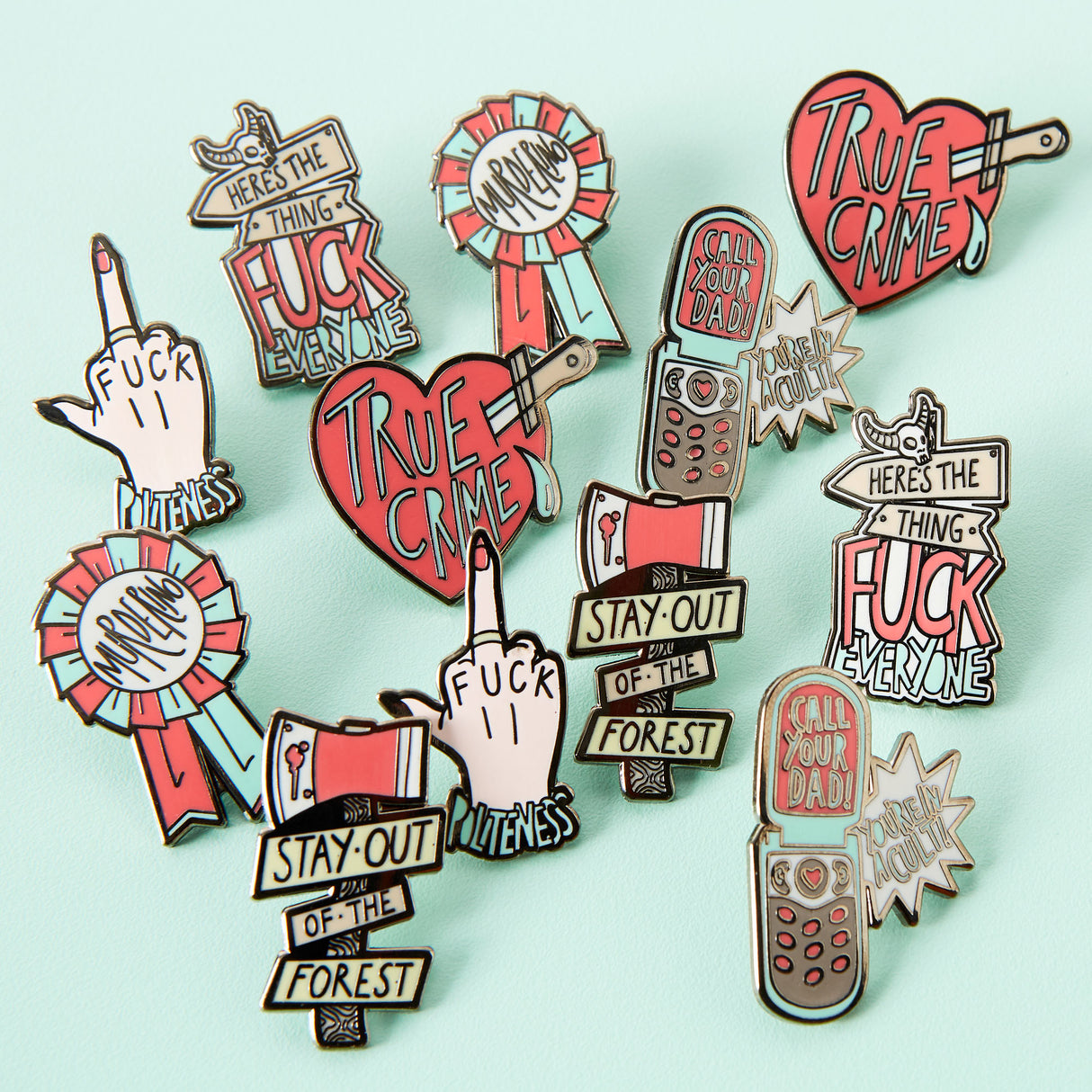 Fuck Politeness Enamel Pin