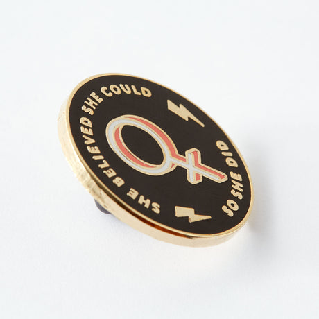 She Believed She Could So She Did Enamel Pin