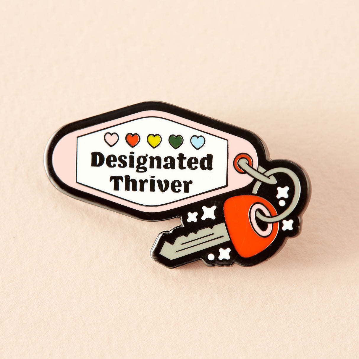 Designated Thriver Enamel Pin