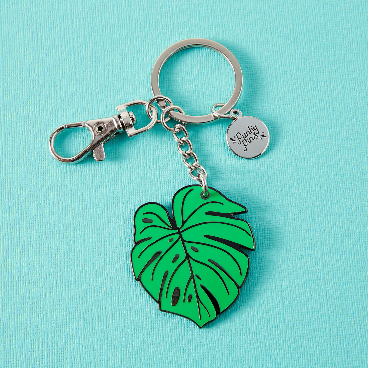 Monstera Leaf Keyring