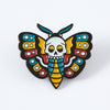 Death Head Moth Tattoo Inspired Enamel Pin