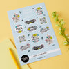 Floral Swears A5 Vinyl Sticker Sheet