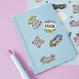 Floral Swears A5 Vinyl Sticker Sheet