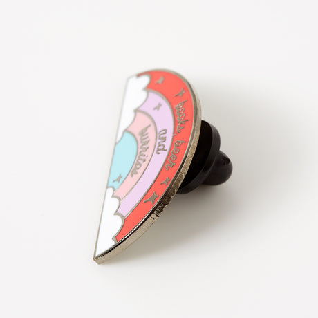 Books, Beer and Burritos Enamel Pin