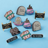 Dead Inside Tombstone Enamel Pin