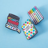 Stationery Gel Pens Enamel Pin