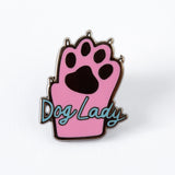 Dog Lady Enamel Pin