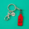 Hot and Saucy Enamel Keyring