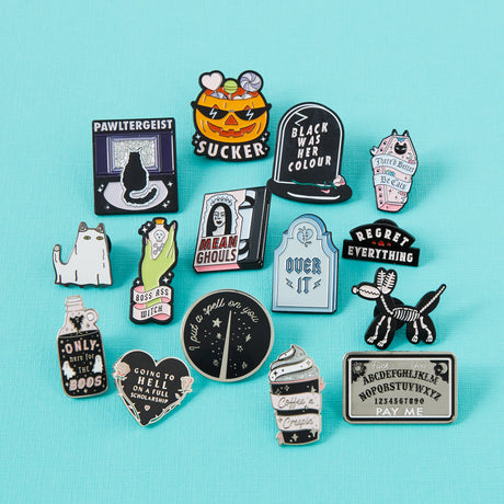 Ghost Cat Enamel Pin