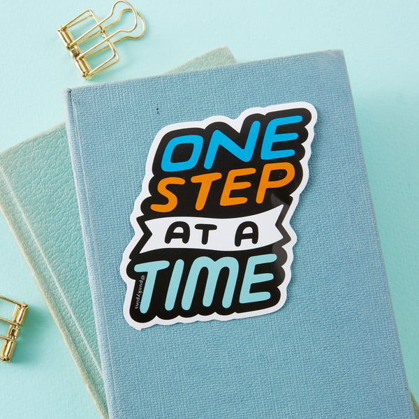 One Step At A Time Vinyl Sticker