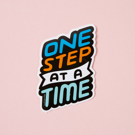 One Step At A Time Vinyl Sticker