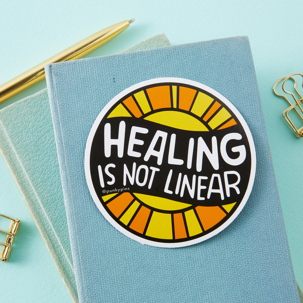 Healing Is Not Linear Vinyl Sticker