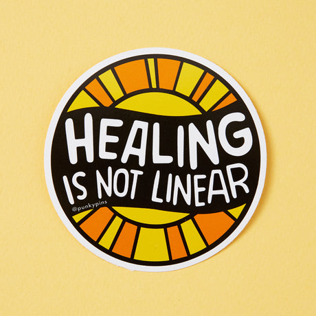 Healing Is Not Linear Vinyl Sticker