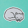 Grey Kitty Soft Vinyl Sticker