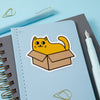 Cat in a Box Soft Vinyl Sticker