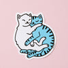 Cuddling Cats Soft Vinyl Sticker