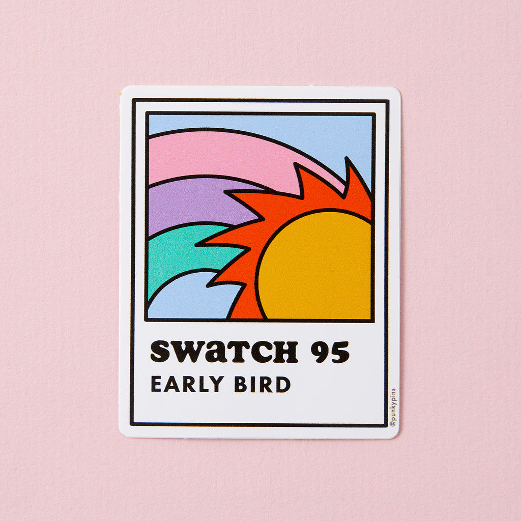 Early Bird Swatch Vinyl Sticker