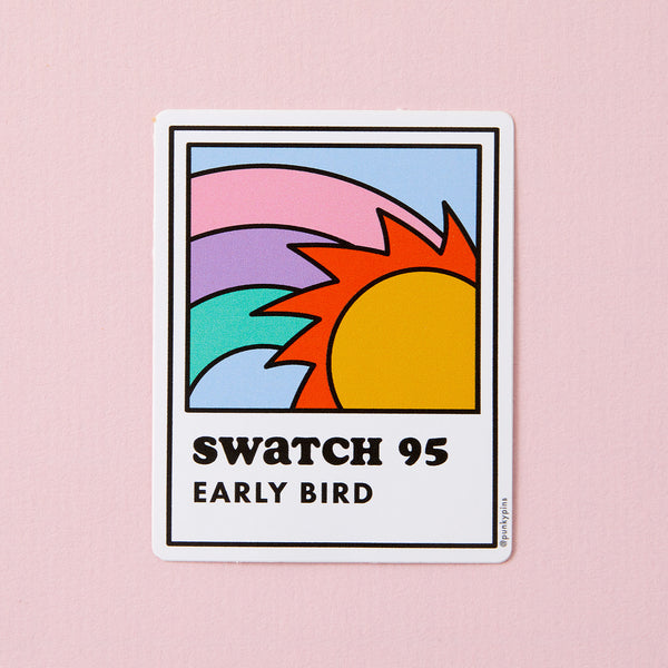 Early Bird Swatch Vinyl Sticker