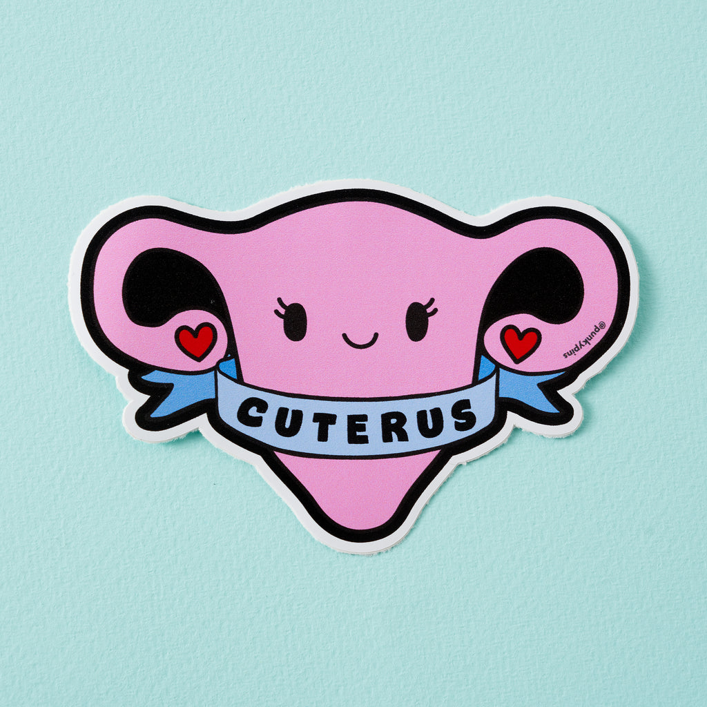 Cuterus Uterus Vinyl Sticker