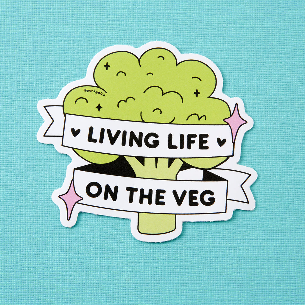 Living Life on the Veg Vinyl Sticker