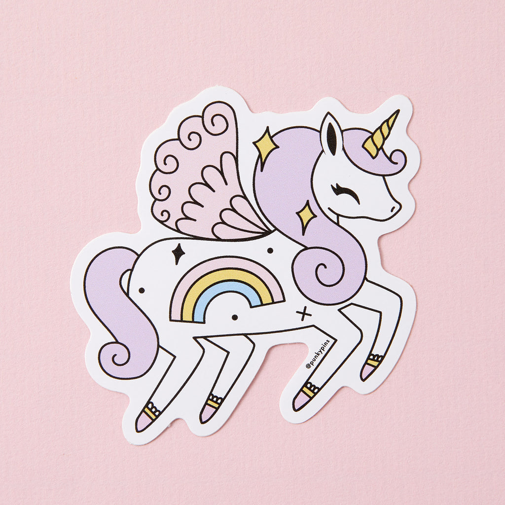 Rainbow Unicorn Vinyl Sticker