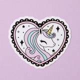 Unicorn Heart Vinyl Sticker