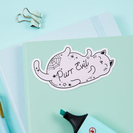 Purr Evil Vinyl Sticker