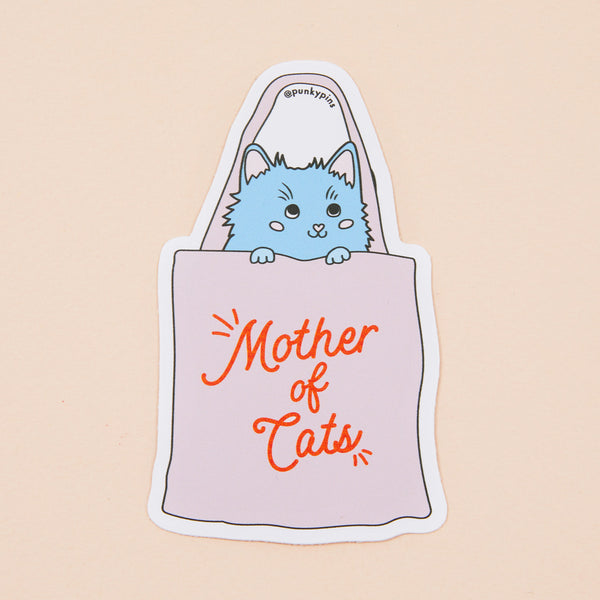 Mother Of Cats Vinyl Sticker