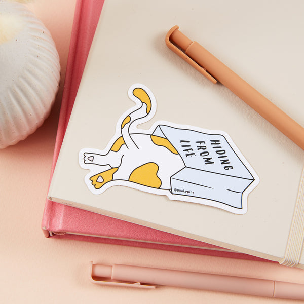 Hiding From Life Vinyl Sticker – punkypins