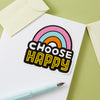 Choose Happy Vinyl Sticker