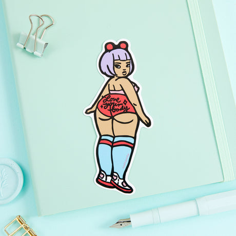 Love Your Body Vinyl Sticker