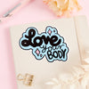 Love Your Body Blue Vinyl Sticker