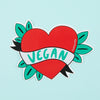 Vegan Heart Vinyl Sticker