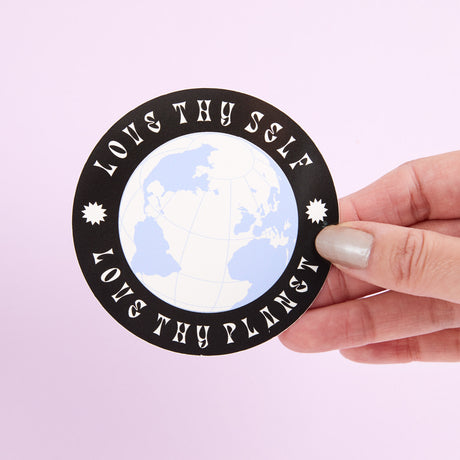 Love Thy Self Love Thy Planet Vinyl Sticker