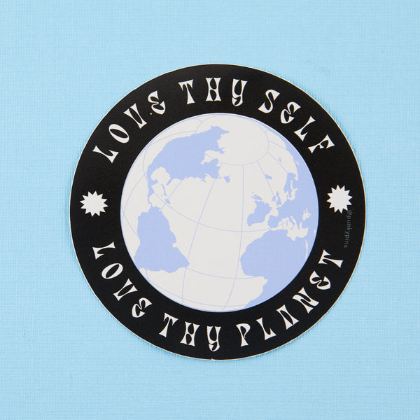 Love Thy Self Love Thy Planet Vinyl Sticker